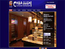 Tablet Screenshot of chibasushirestaurant.com